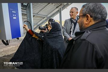افتتاح نیروگاه خورشیدی 130 کیلو‌واتی  13