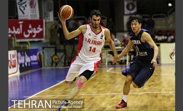 دیدار بسکتبال ایران و کره جنوبی در جوانان آسیا 18