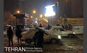 صبح برفی تهران 32