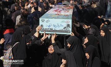 مراسم تشییع پیکرهای ۱۰۰ شهید گمنام 26