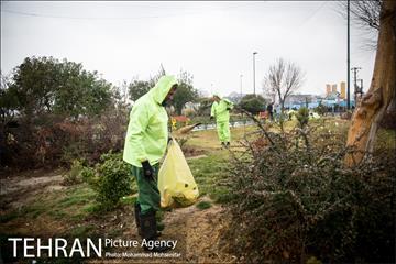 خدمات شهرداری تهران در پایان راهپیمایی ۲۲ بهمن  2