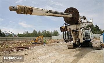 عملیات حفاری خط ۱۰ متروی تهران 52