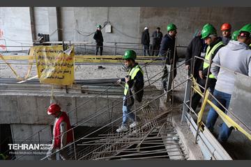 بازدید دانشجویان از پروژه ایستگاه مترو تختی 8