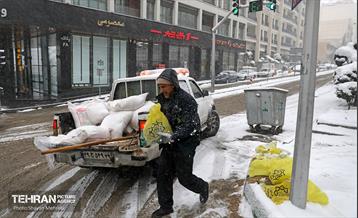 عملیات برف‌روبی در پایتخت 11
