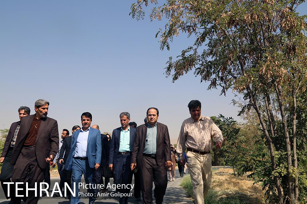 بازدید سید آرش حسینی میلانی از پارک جنگلی چیتگر 11