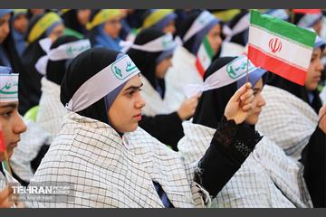 آیین نواختن زنگ بازگشایی دبیرستان دخترانه میثاق 10