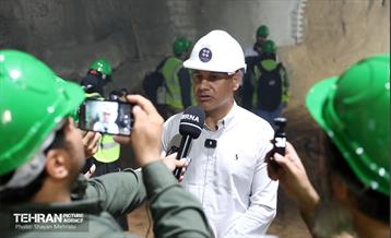 عملیات حفاری خط ۱۰ متروی تهران 59