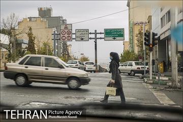 ترافیک تهران در یک روز بارانی 28