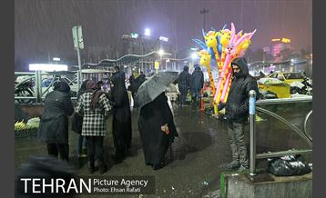 بارش اولین برف پاییزی تهران 17