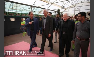 حضور سیدمحمدعلی افشانی شهردار تهران در جمع نیروهای خادم الحسین(ع) در شهر کربلا 4