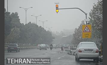 برف پاییزی در تهران 3