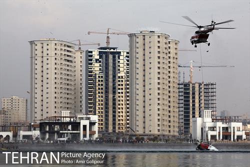 سقوط بالگرد در دریاچه شهدای خلیج فارس