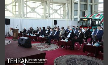 مراسم رونمایی از اتوبوس تمام برقی تولید داخل 1