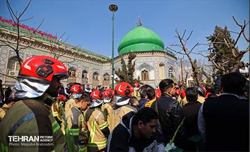 تشییع پیکر شهید آتش‌نشان «قریب رضا دارابی» -1 4