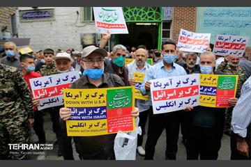 نماز جمعه و راهپیمایی روز قدس در منطقه کن