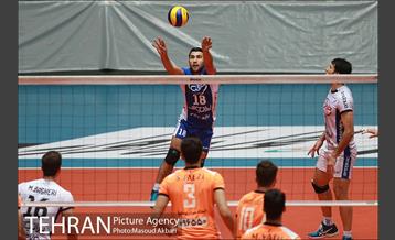 دیدار تیم های والیبال سایپا تهران و هاوش گنبد