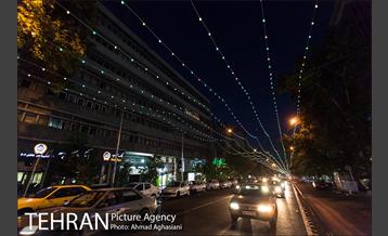 آذین بندی خیابان ولیعصر(عج) به مناسبت نیمه شعبان 10