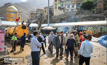 آغاز عملیات ساماندهی منطقه امامزاده داوود(ع) پس از سیلاب 2