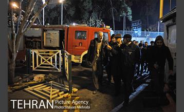 امداد رسانی شبانه در حادثه پلاسکو 30