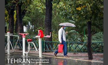 بارش باران پاییزی در تهران 10
