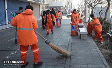 خدمات شهرداری تهران در پایان راهپیمایی ۲۲ بهمن - ۲ 9