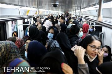 بازدید سخنگوی دولت از طرح استفاده اجباری ماسک در مترو 23