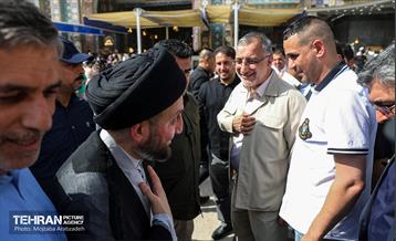 حضور شهردار تهران در کربلای معلی در روز عرفه