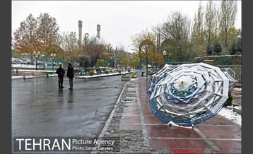 بارش برف پاییزی در تهران 22
