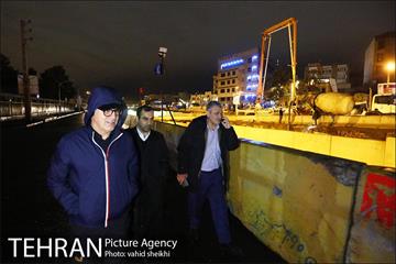 بازدید شبانه مدیران شهری از رود دره ها، مسیل ها و پروژه زیرگذر گیشا 14