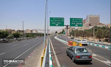 بهره‌برداری از تقاطع غیرهمسطح بزرگراه همت و اشرفی اصفهانی 13