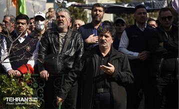 تشییع پیکر شهید آتش‌نشان «قریب رضا دارابی» 9
