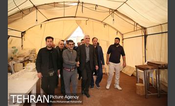 حضور سیدمحمدعلی افشانی شهردار تهران در جمع نیروهای خادم الحسین(ع) در شهر کربلا 19