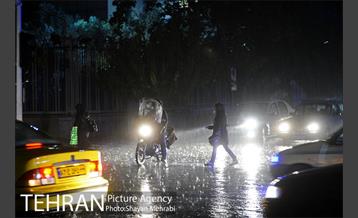 بارش شدید باران و تگرگ در تهران 6