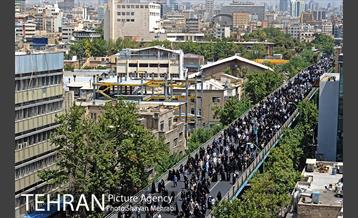 مراسم تشییع پیکرهای مطهر ۱۵۰ شهید تازه‌ تفحص‌ شده دفاع مقدس 41