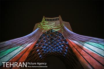 نور افشانی برج آزادی  4
