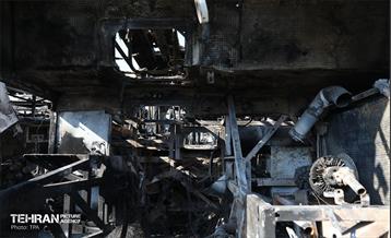 خسارات وارده به اتوبوس‌های شهر تهران 41