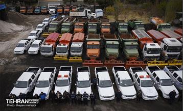 مانور برف روبی در منطقه ۳ تهران 12