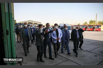 بازدید اعضای شورای شهر از مرکز اورهال سامانه شماره 2 اتوبوسرانی 2