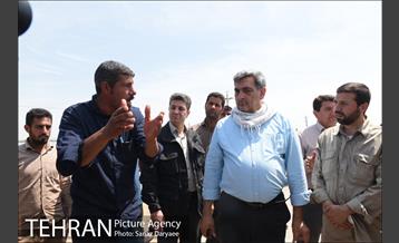 بازدید شهردار تهران از بخش سیل زده بستان خوزستان 23