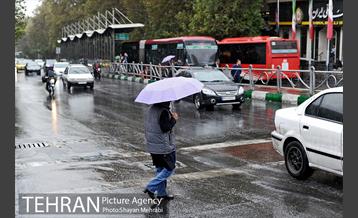 بارش باران پاییزی در تهران 5