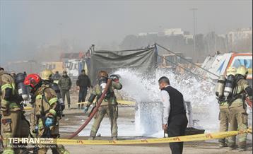 تمرین سراسری زلزله در بوستان ولایت 40