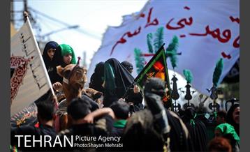 حرکت نمادین کاروان اُسرای کربلا در ده ونک 43