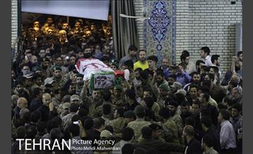 مراسم وداع با پیکر مطهر شهید حاج محمد ناظری 1