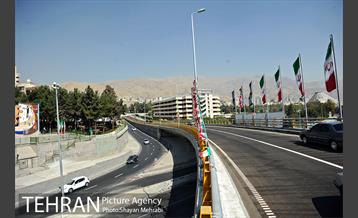 افتتاح پل غیر همسطح بزرگراه شهید چمران (پل شهید نوروزی) با حضور شهردار تهران 16