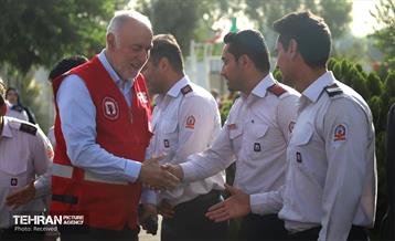 بازدید استاندار تهران از مرکز آموزش آتش‌نشانی شهرداری تهران 3
