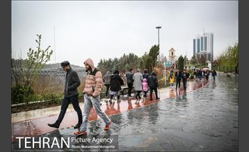 بارش باران بهاری در تهران 22