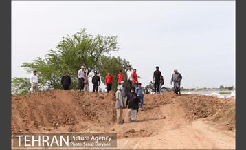 بازدید شهردار تهران از منطقه سیل زده پل سبحانیه دشت آزادگان 14
