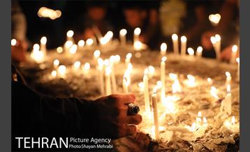 مراسم شام غریبان در میدان امام حسین(ع) 11