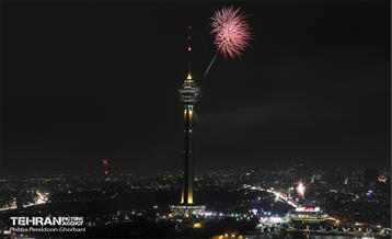 نور افشانی پایتخت از فراز برج میلاد  11