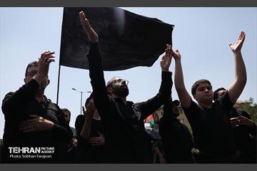 دسته عزاداری دانشگاه امام صادق(ع) در ظهر تاسوعا 14
